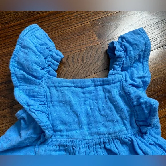 Baby GAP size 4 years toddler girl romper one piece ruffle sleeve shorts cotton - Picture 3 of 10
